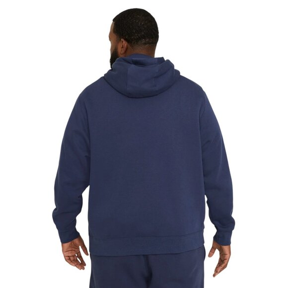 Nike Club Fleece Men's Sweatsuit 2 PC Tracksuit Matching Navy Blue Outfit NWT - Picture 4 of 14